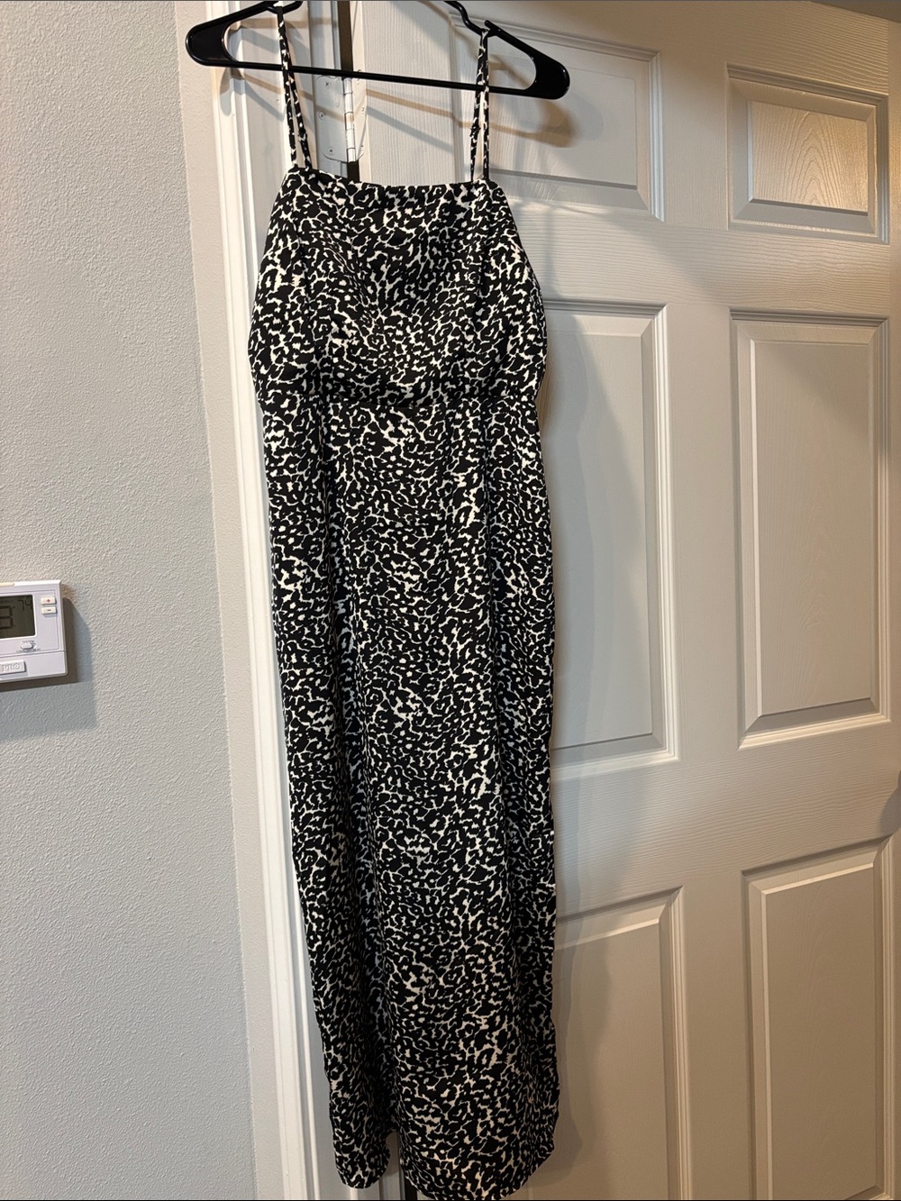 a new day Black and White Animal Print Maxi Skirt